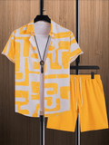 Resort wear Luxury Style Men's Short-sleeved outfit - Wear with style