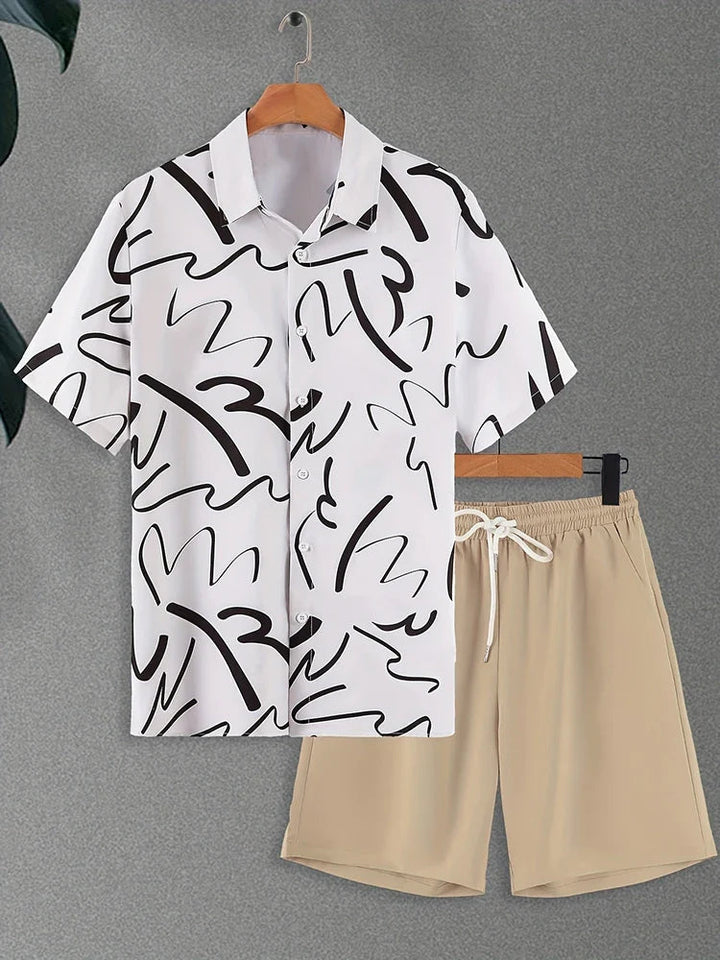 Resort wear Luxury Style Men's Short-sleeved outfit - Wear with style