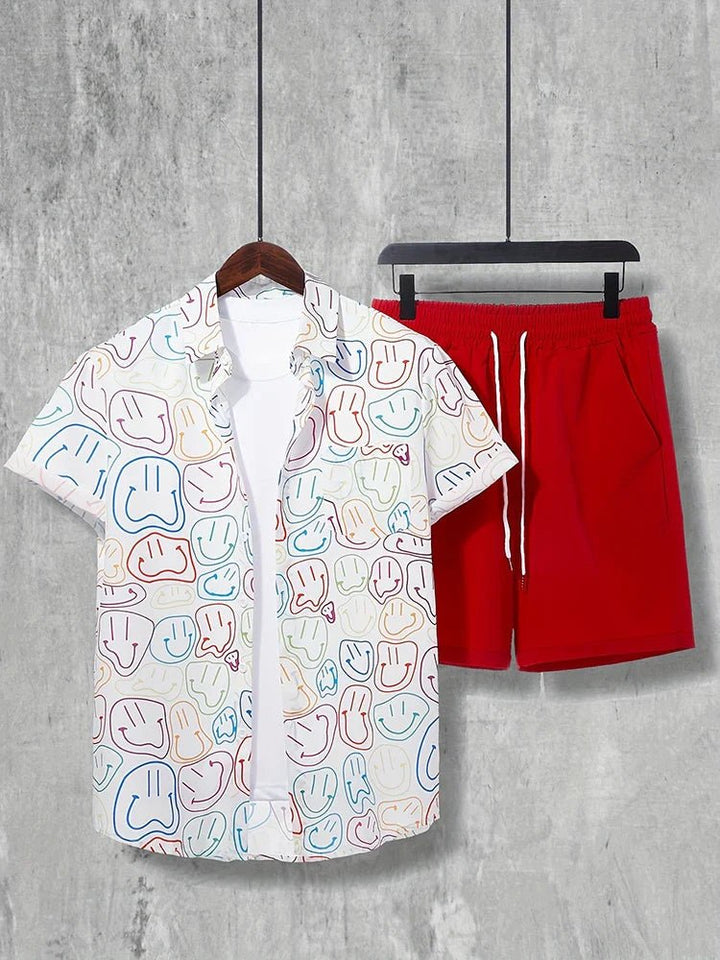 Resort wear Luxury Style Men's Short-sleeved outfit - Wear with style