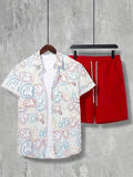 Resort wear Luxury Style Men's Short-sleeved outfit - Wear with style