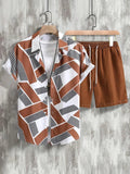 Resort wear Luxury Style Men's Short-sleeved outfit - Wear with style