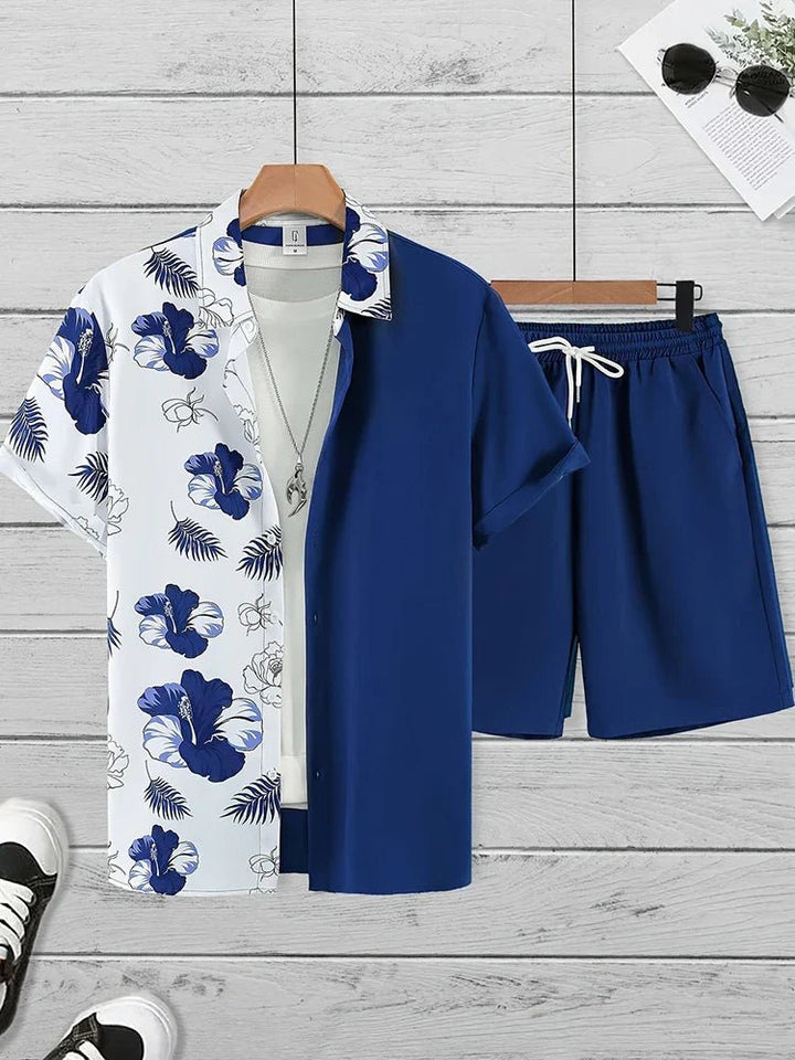 Resort wear Luxury Style Men's Short-sleeved outfit - Wear with style