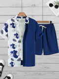 Resort wear Luxury Style Men's Short-sleeved outfit - Wear with style