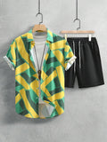 Resort wear Luxury Style Men's Short-sleeved outfit - Wear with style