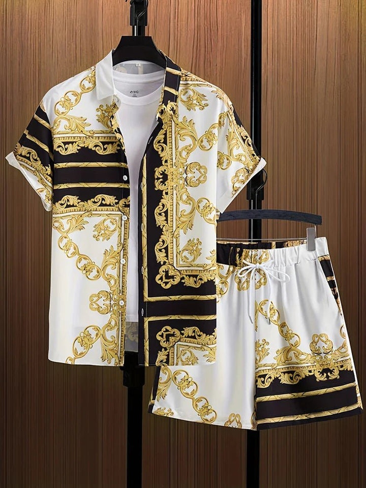 Resort wear Luxury Style Men's Short-sleeved outfit - Wear with style