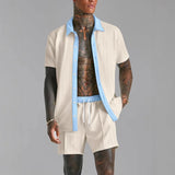 Retro cool summer Men's beach shorts set - Wear with style