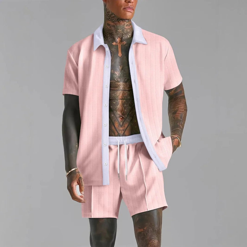 Retro cool summer Men's beach shorts set - Wear with style