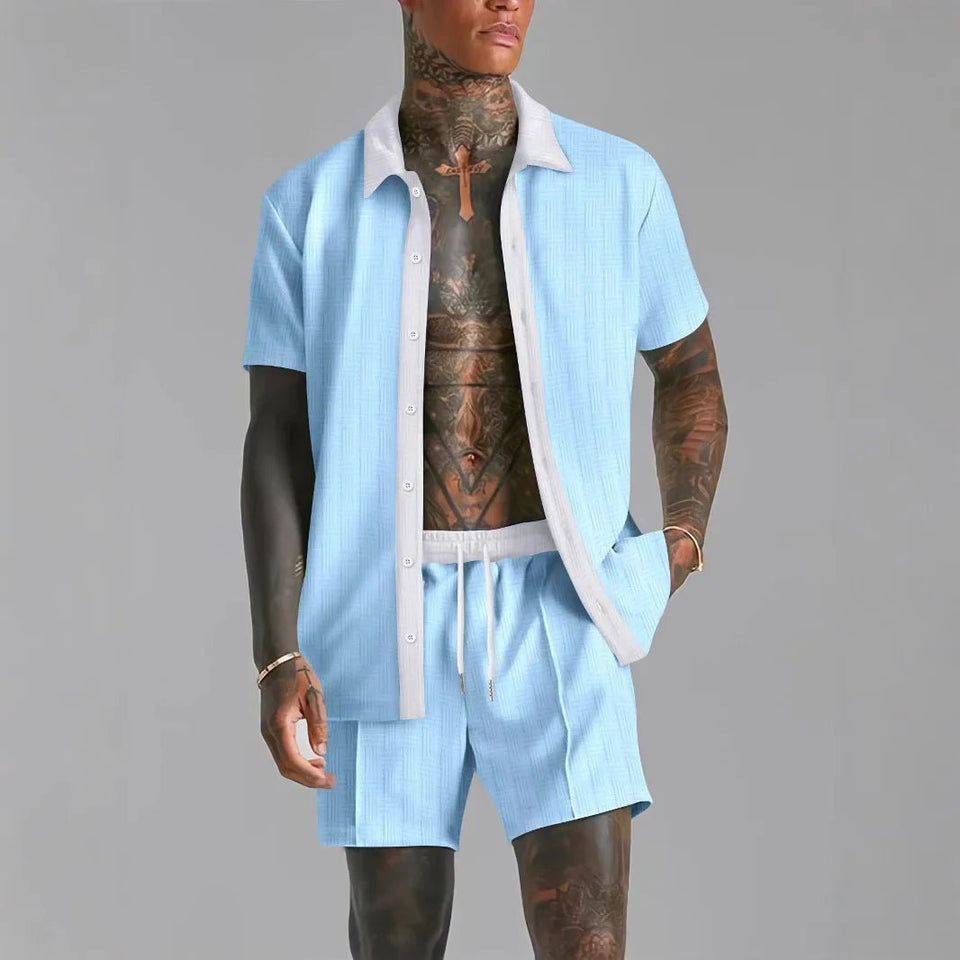 Retro cool summer Men's beach shorts set - Wear with style