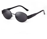 Retro Metal Frame Oval Sunglasses - Wear with style