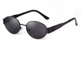 Retro Metal Frame Oval Sunglasses - Wear with style