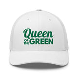 Queen of the Green Trucker Hat, Embroidered Golf Hat for Women