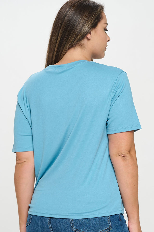 Rhinestone Embellished T-Shirt - Wear with style