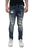 RIPPED MID - RISE SKINNY JEANS - Wear with style