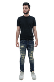 RIPPED MID - RISE SKINNY JEANS - Wear with style
