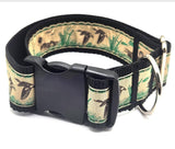1.5 inch Rustic Duck Dog Collar – Adjustable (all sizes available)