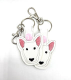 One Bull Terrier Keychain