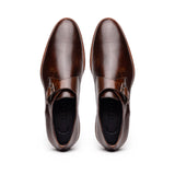 55-605-CST ROMAN Italian Calfskin Monkstrap Chestnut
