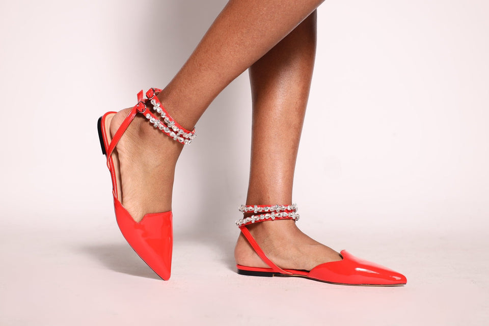 Rosalind Flats Red - Wear with style