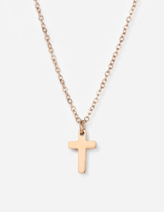 Rose Gold Cross Necklace - Wear with style