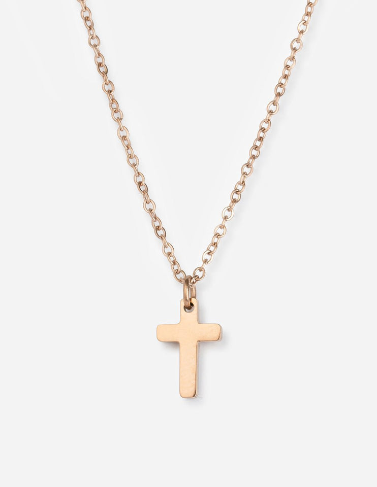 Rose Gold Cross Necklace - Wear with style