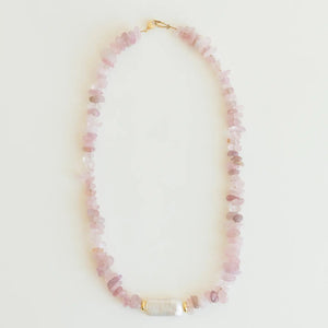 Rose Necklace-Rose Quartz - Wear with style