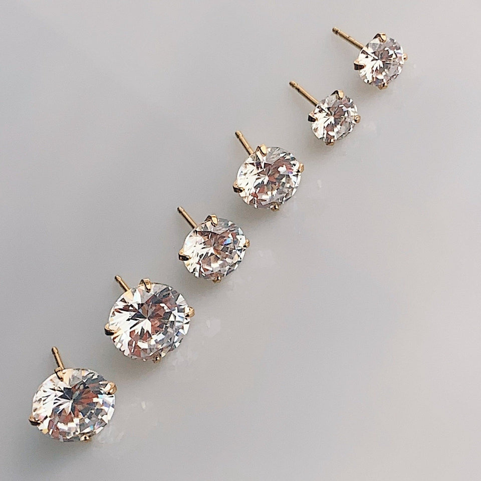 Round Cz Studs - Wear with style