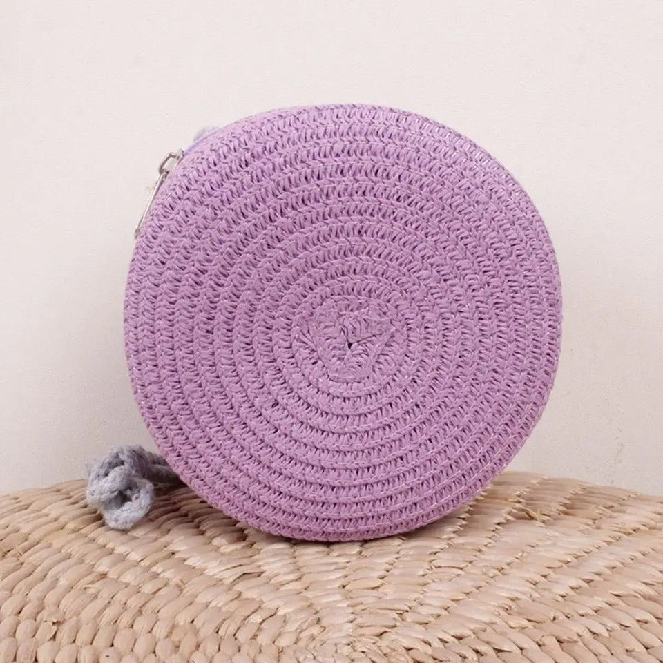 Round Straw Bag - Wear with style