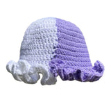 Ruffled Handmade Knit Bucket Hat - Wear with style