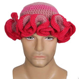 Ruffled Handmade Knit Bucket Hat - Wear with style