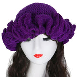 Ruffled Handmade Knit Bucket Hat - Wear with style