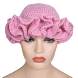 Ruffled Handmade Knit Bucket Hat - Wear with style
