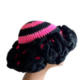 Ruffled Handmade Knit Bucket Hat - Wear with style
