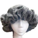 Ruffled Handmade Knit Bucket Hat - Wear with style