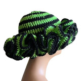 Ruffled Handmade Knit Bucket Hat - Wear with style