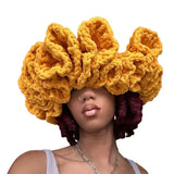 Ruffled Handmade Knit Bucket Hat - Wear with style