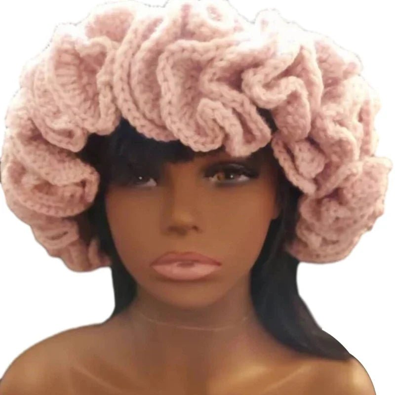 Ruffled Handmade Knit Bucket Hat - Wear with style