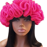 Ruffled Handmade Knit Bucket Hat - Wear with style