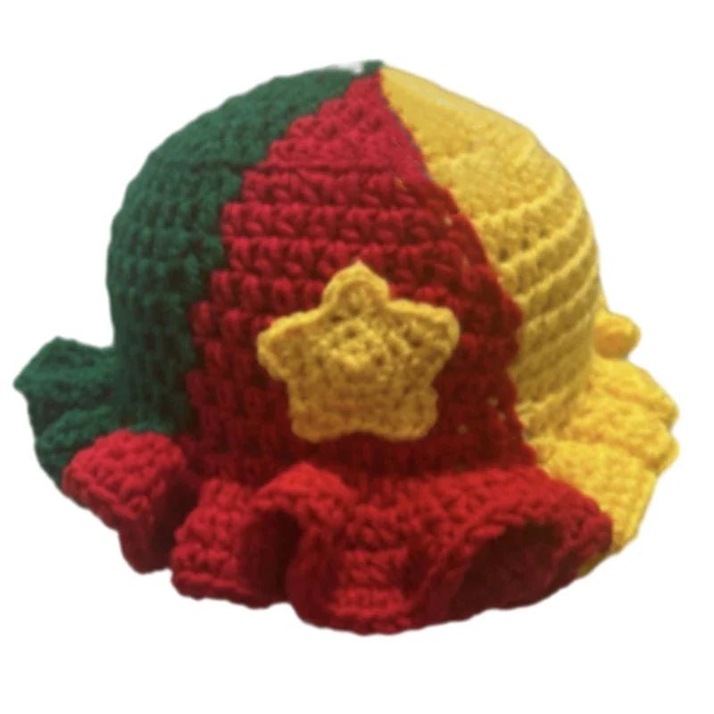 Ruffled Handmade Knit Bucket Hat - Wear with style