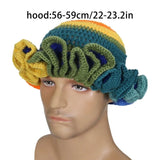 Ruffled Handmade Knit Bucket Hat - Wear with style