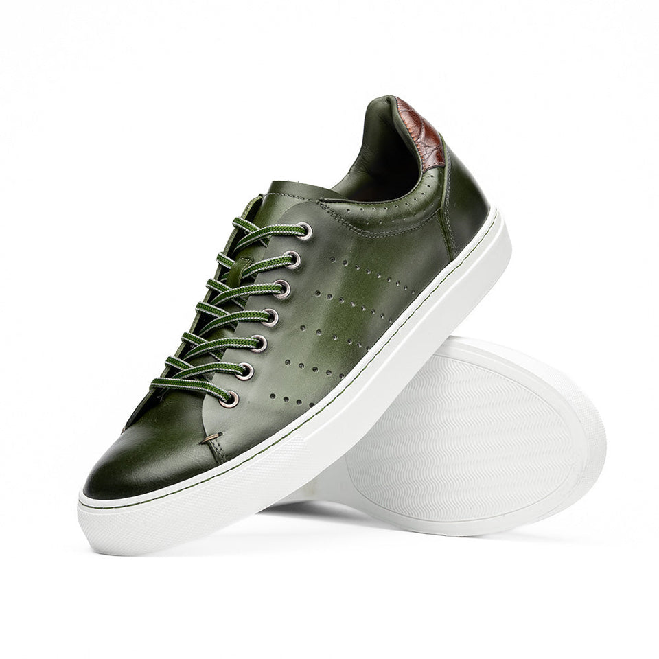 65-201-OLV RUSSO Burnished Italian Calfskin - Olive