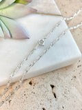 Sacred Heart Necklace in 925 Sterling Silver – Mexican Jewelry with 19” Figaro Chain, Collar de sagrado corazón de plata .925 plata mexicana - Wear with style