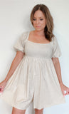 Sand Dune Linen Romper - Wear with style