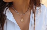 Sapphire Evil Eye Necklaces Choker - Wear with style