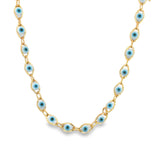 Sapphire Evil Eye Necklaces Choker - Wear with style