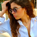 Sapphire Evil Eye Necklaces Choker - Wear with style