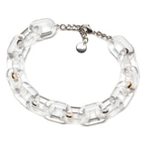Sara Resin Necklace Platinum - Wear with style
