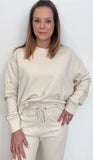 Saturdays Organic Cotton Jogger-Cream - Wear with style