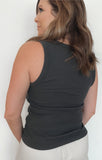 Saturdays Organic Cotton Tank-Washed Black - Wear with style
