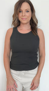 Saturdays Organic Cotton Tank-Washed Black - Wear with style