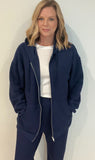 Saturdays Waffle Hoodie-Navy - Wear with style